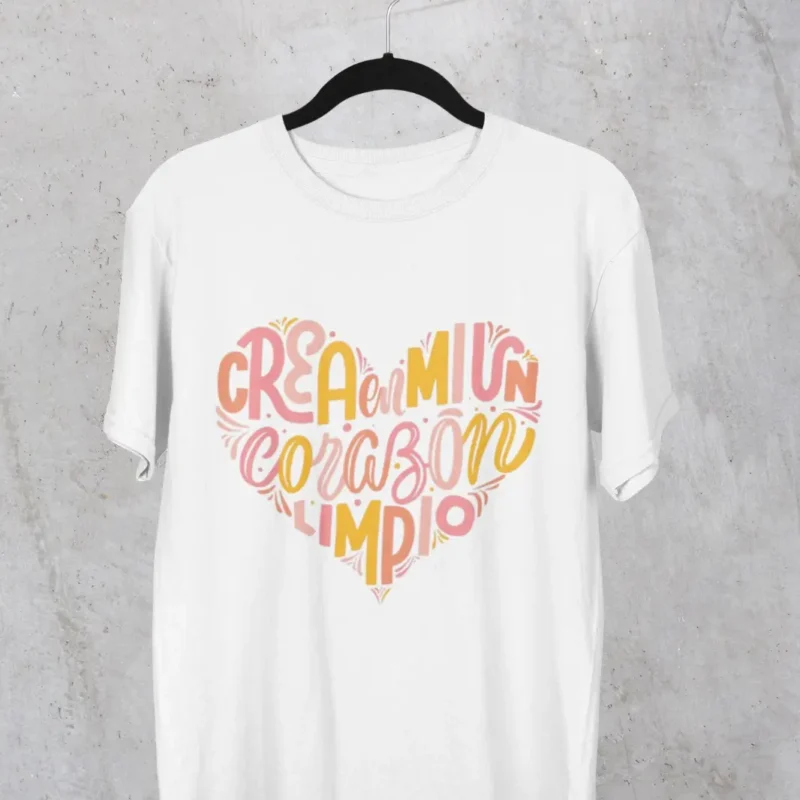 Polera - Crea en mí un Corazón Limpio